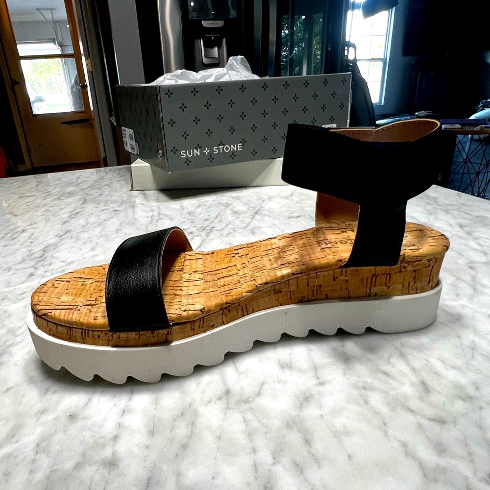 Melanyy Cork Wedge Sandals - Size 9 - NWT
